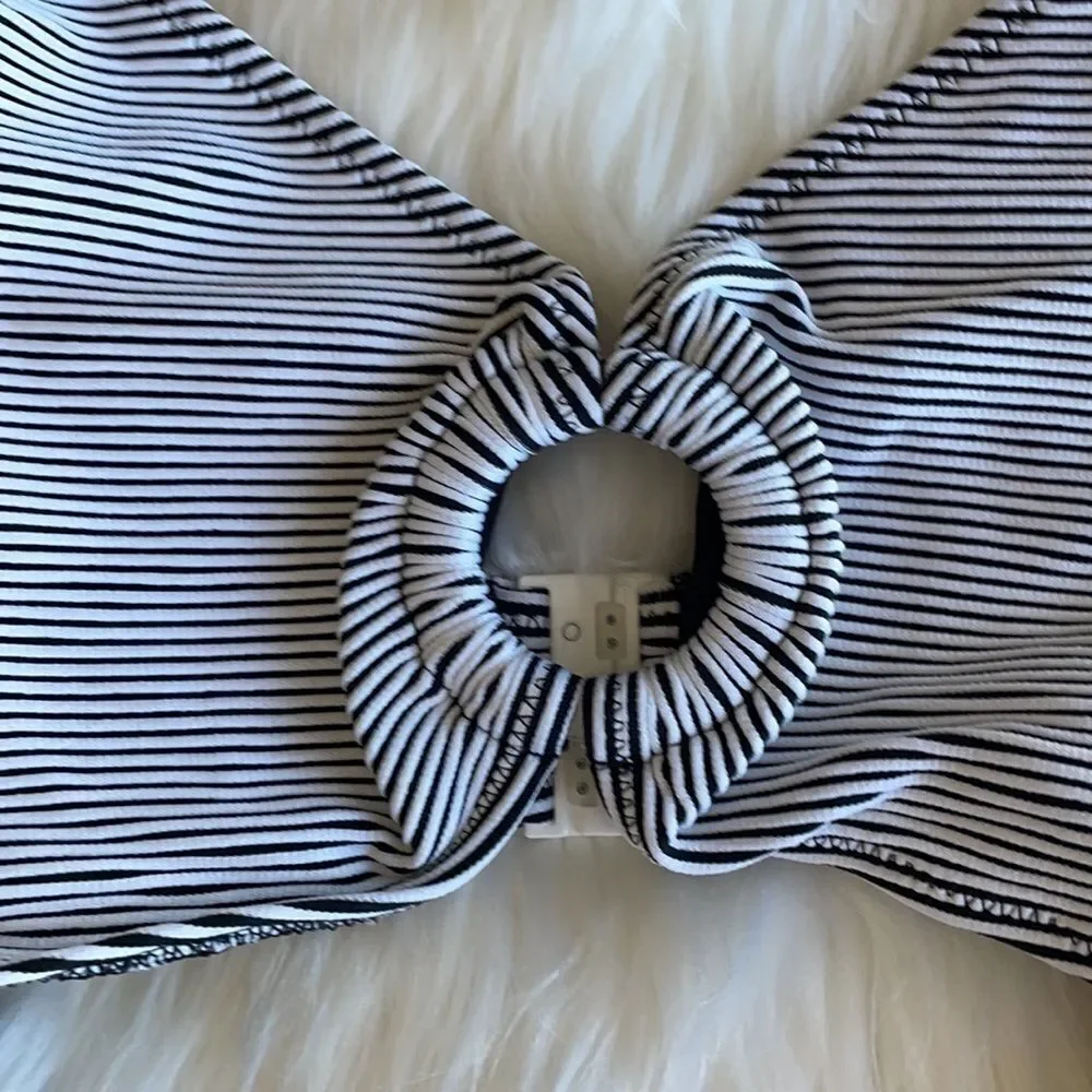 Solid & Striped Ribbed One Piece